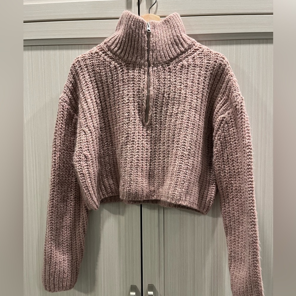 Garage Knit Turtle Neck Half Zip